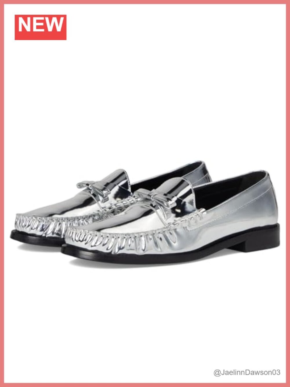 Stuart Weitzman Leather Bow Loafer - Size 7.5